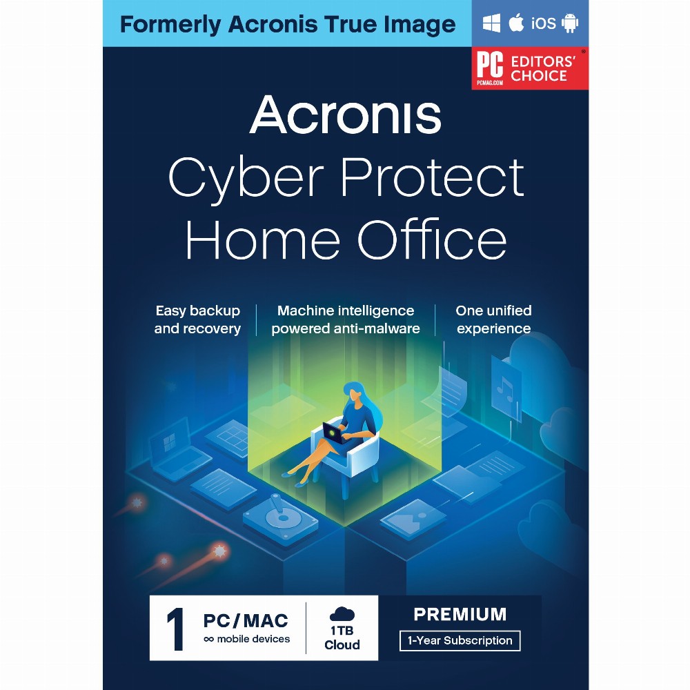 Acronis Cyber Protect Home Office Premium - 1 Device, 1 Year - DE - Box