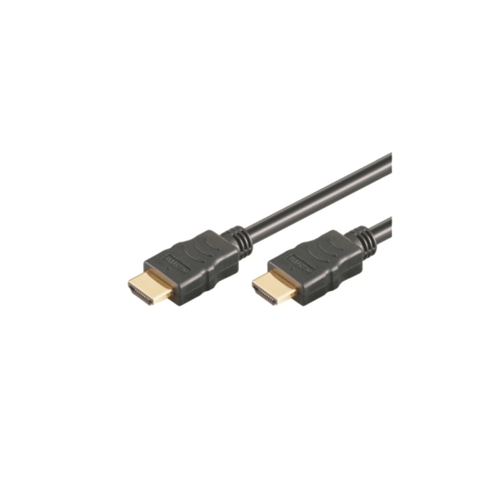 HDMI (ST-ST) 1m 3D Ethernet 4K vergoldet Black