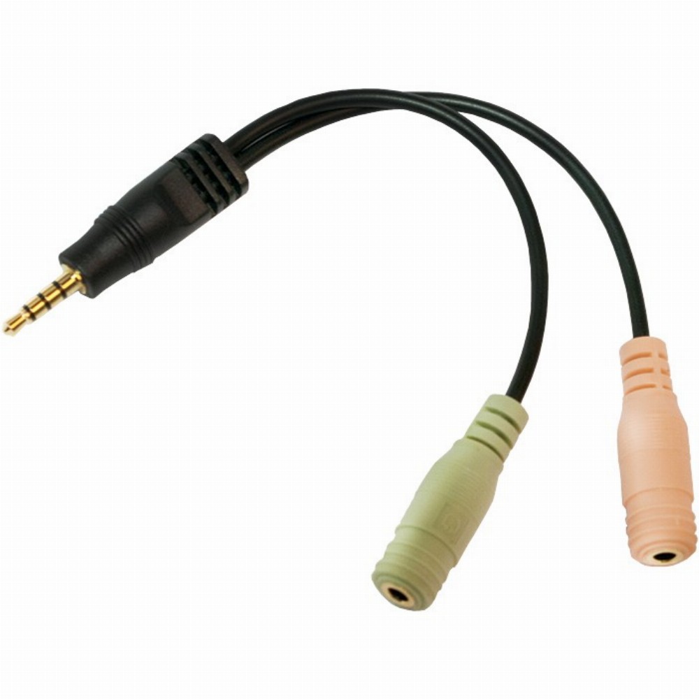 LogiLink CA0021 Audio-Kabel 0,15 m 3.5mm 2 x 3.5mm Schwarz