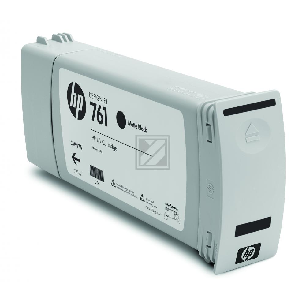 CM997A // 761 / schwarz / original HP Tintenpatrone schwarz matt / CM997A / 775.00 ml