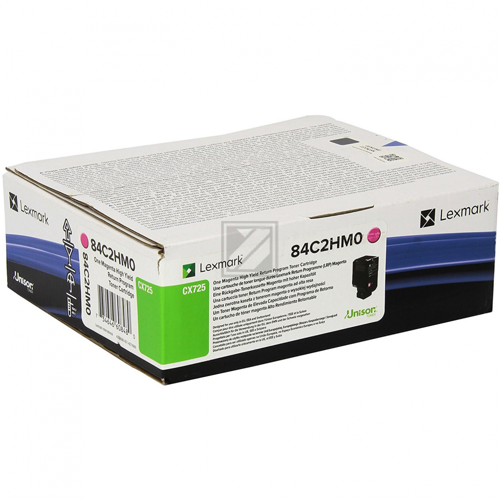 84C2HM0 / magenta / original LEXMARK Toner magenta / 84C2HM0 / 16000 S.