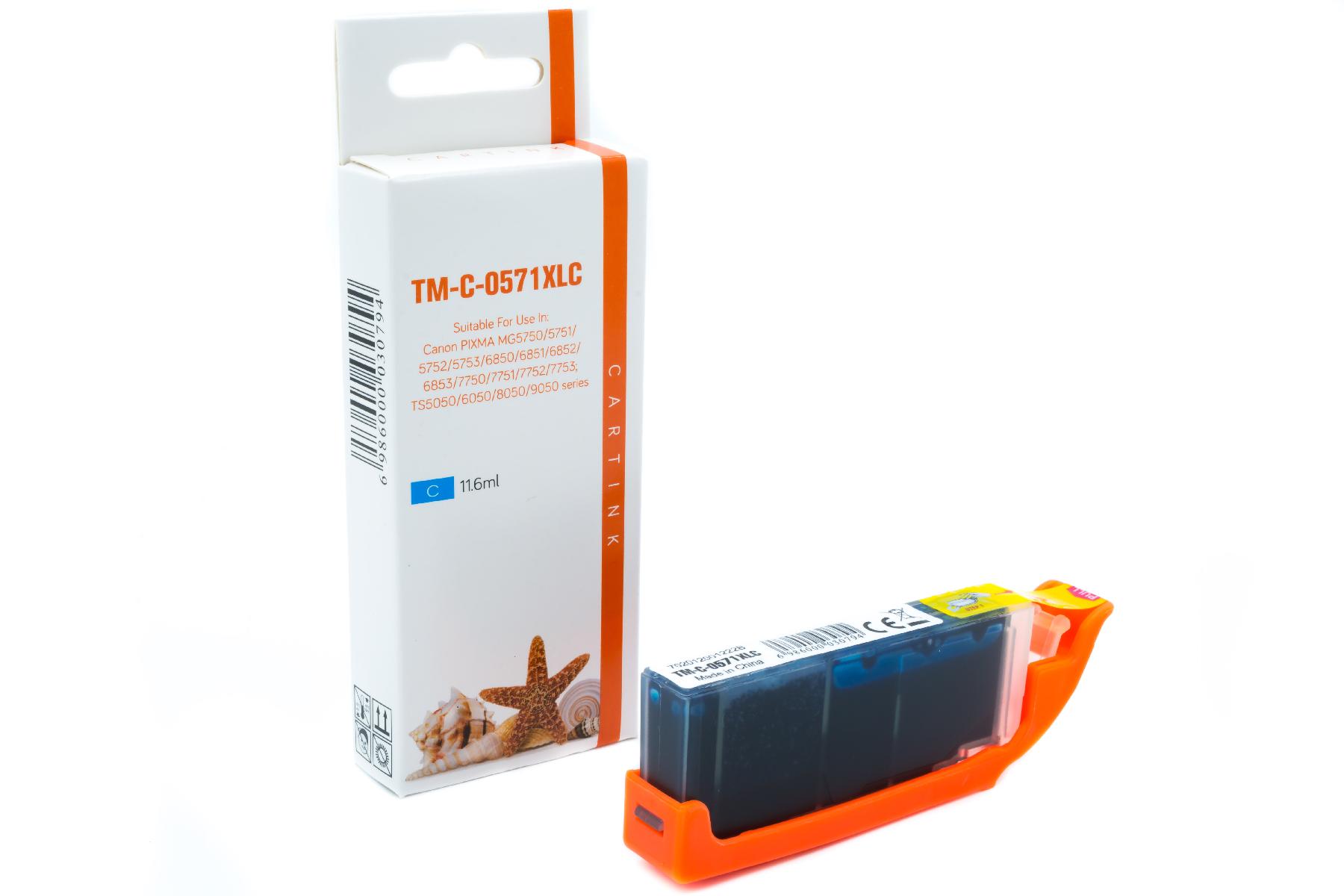Alternativ Tinte Cyan für / 0386C001 / 11,6ml / mit Chip