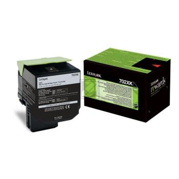 70C2XKE // 702XK / schwarz / original LEXMARK Toner schwarz / 70C2XKE / 8000 S.