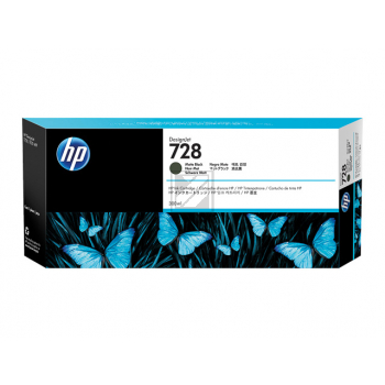 3WX25A // HP 728 / Tinte matt black / 3WX25A // 130 ml