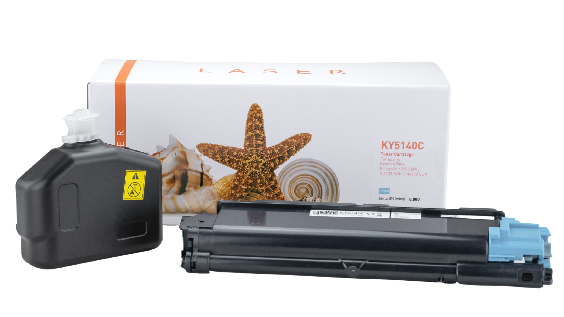 Alternativ Toner Cyan für Kyocera  / TK5140C / 5.000 Seiten