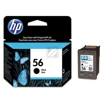 C6656AE // 56 / schwarz / original HP Druckkopfpatrone schwarz / C6656AE / 520 S. / 19.00 ml