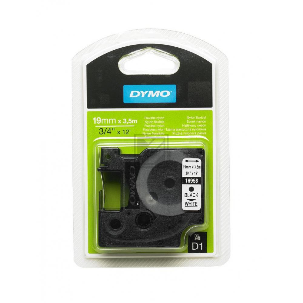 16958 // S0718050 / schwarz / original DYMO DirectLabelEtiketten / 16958