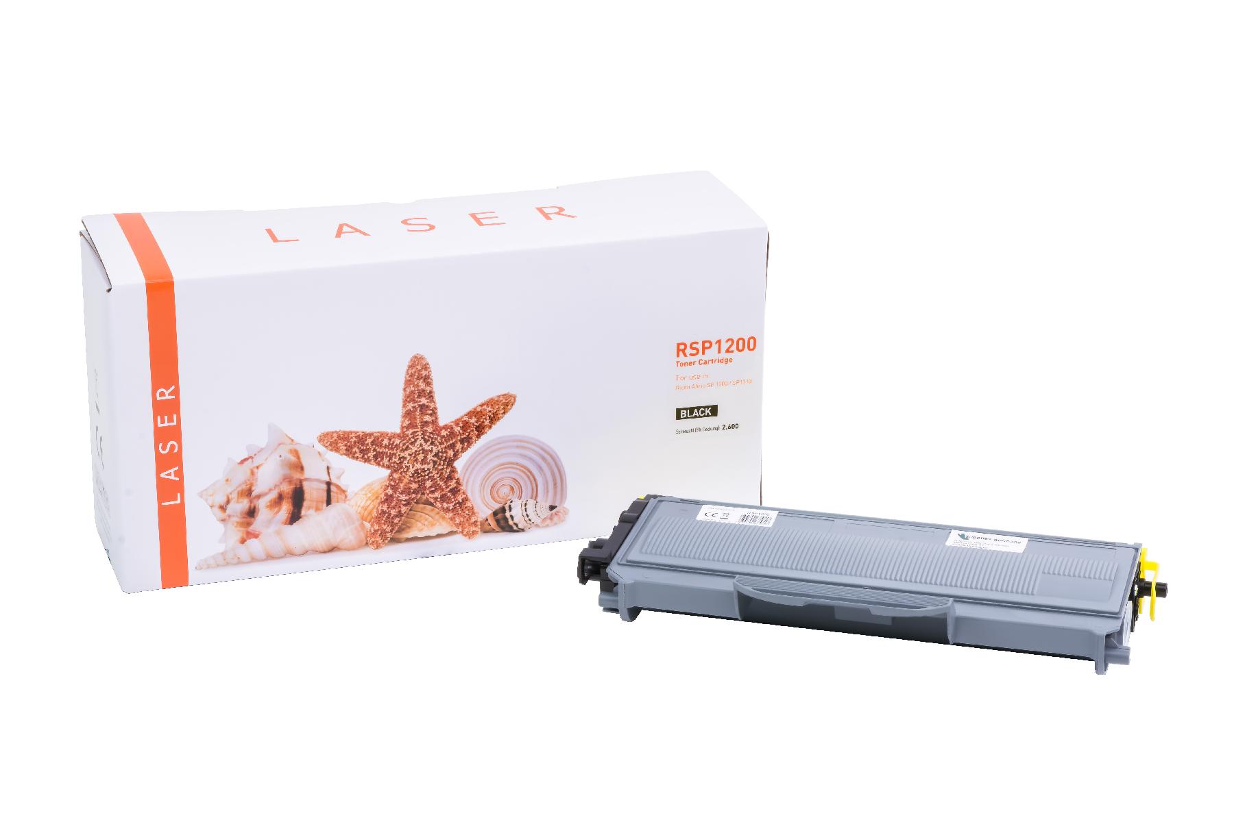 Alternativ Toner Black für Ricoh / 406837 / 2.600 Seiten