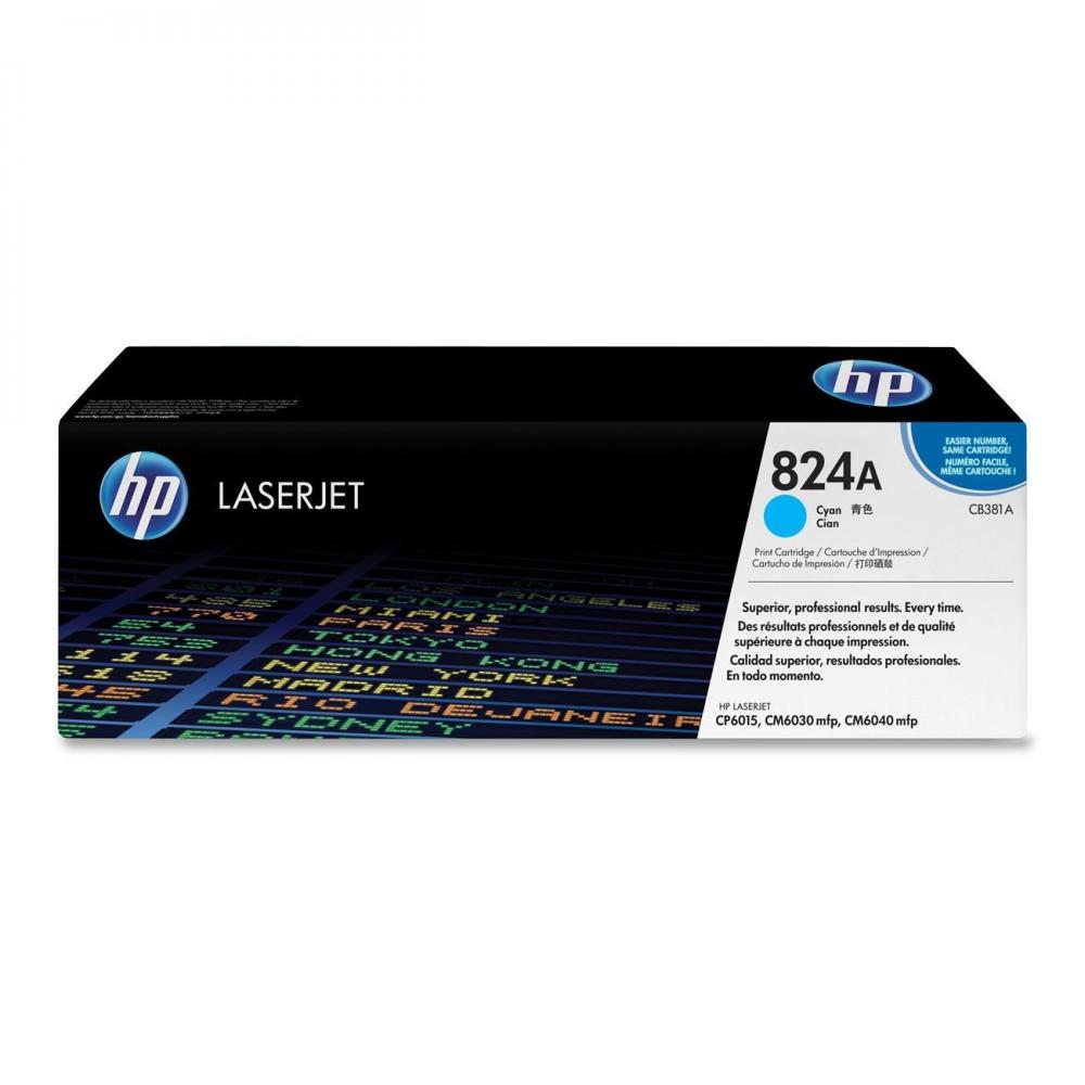 CB381A // 824A / cyan / original HP Toner cyan / CB381A / 21000 S.