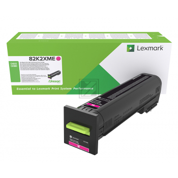 82K2XME / magenta / original Lexmark Toner magenta / 82K2XME / 22000 S.