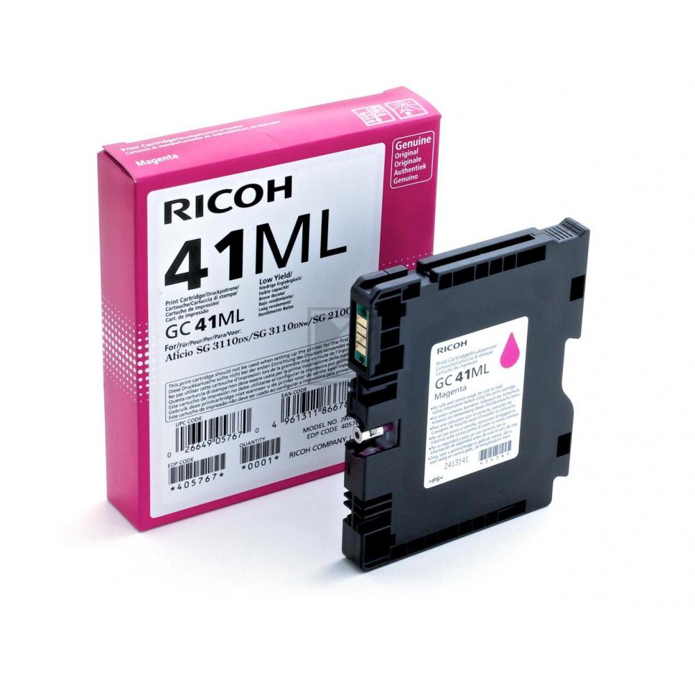 405767 // GC41ML / magenta / original RICOH Tinte Sonstige / 405767 / 600 S. / 41.00 ml