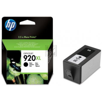 CD975AE // 920XL / schwarz / original HP Tintenpatrone schwarz / CD975AE / 1200 S. / 49.00 ml