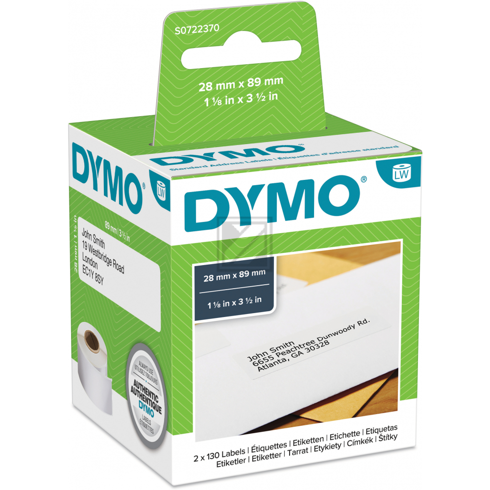 99010 // S0722370 / original DYMO DirectLabelEtiketten / 99010
