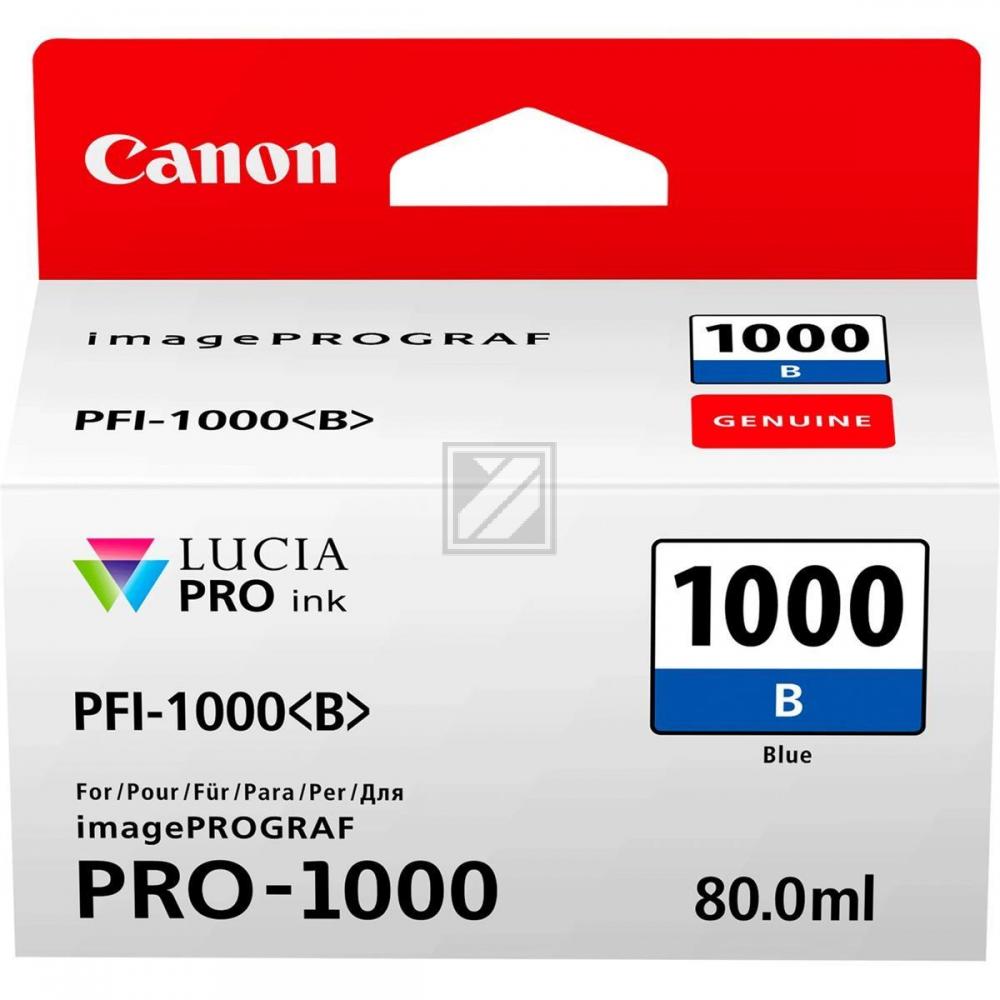 0555C001 // PFI1000B / original CANON Tintenpatrone blau / 0555C001 / 4875 S. / 80.00 ml