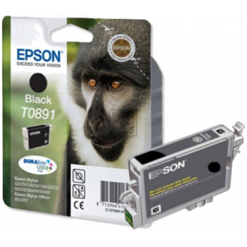 C13T08914011 // T0891 / schwarz / original EPSON Tintenpatrone schwarz / C13T08914011 / 170 S. / 5.80 ml