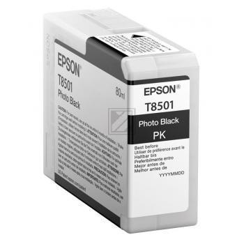 C13T850100 // T8501 / original EPSON Tintenpatrone schwarz hell / C13T850100 / 80.00 ml