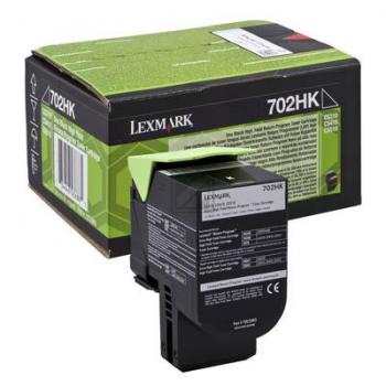 70C2HK0 // 702HK / schwarz / original LEXMARK Toner schwarz / 70C2HK0 / 4000 S.