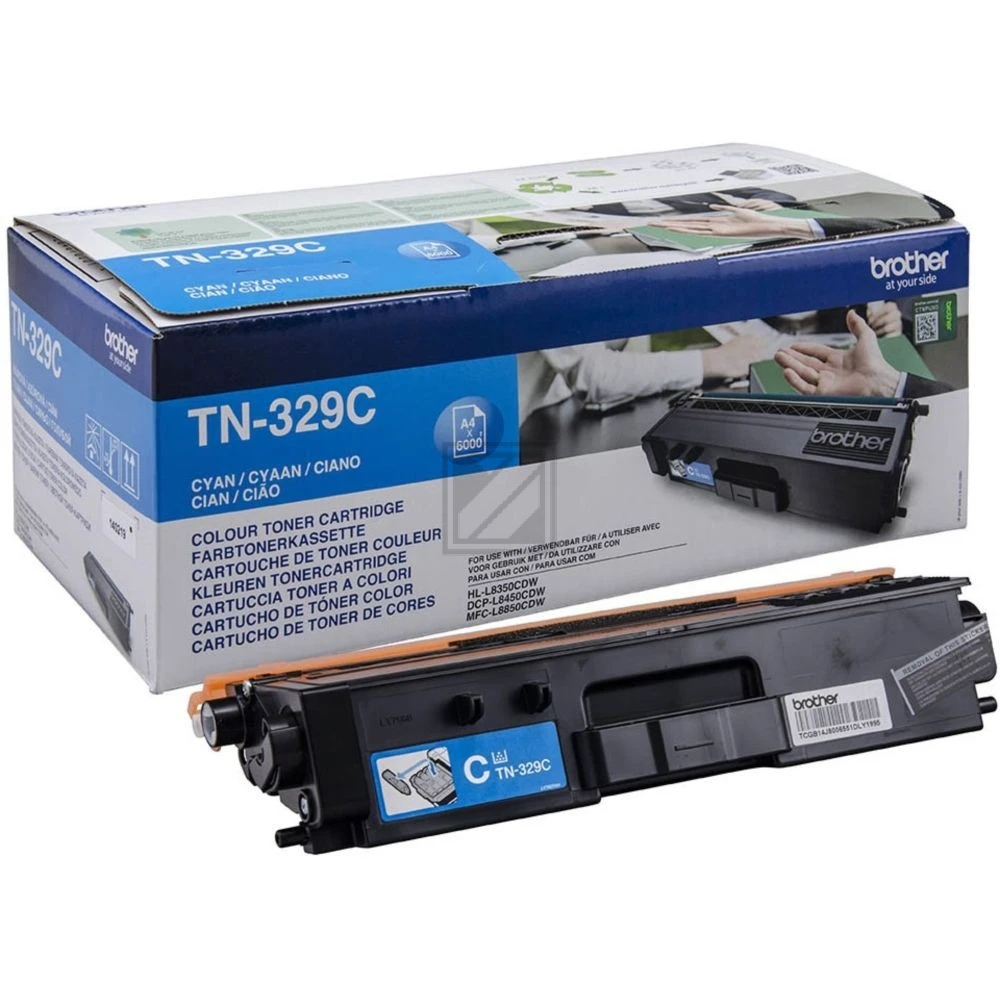 TN329C / cyan / original BROTHER Toner cyan / TN329C / 6000 S.