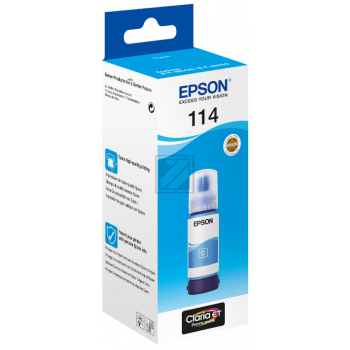 C13T07B240 // 114 / cyan / original EPSON Tintenflasche cyan / C13T07B240 / 6700 S. / 70.00 ml