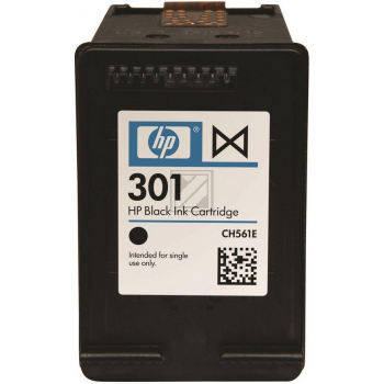 CH561EE // 301 / schwarz / original HP Druckkopfpatrone schwarz / CH561EE / 170 S. / 3.00 ml