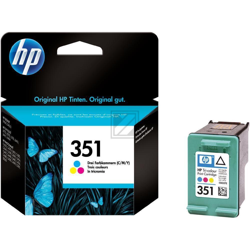 CB337EE // 351 / original HP Druckkopfpatrone color / CB337EE / 170 S. / 3.50 ml