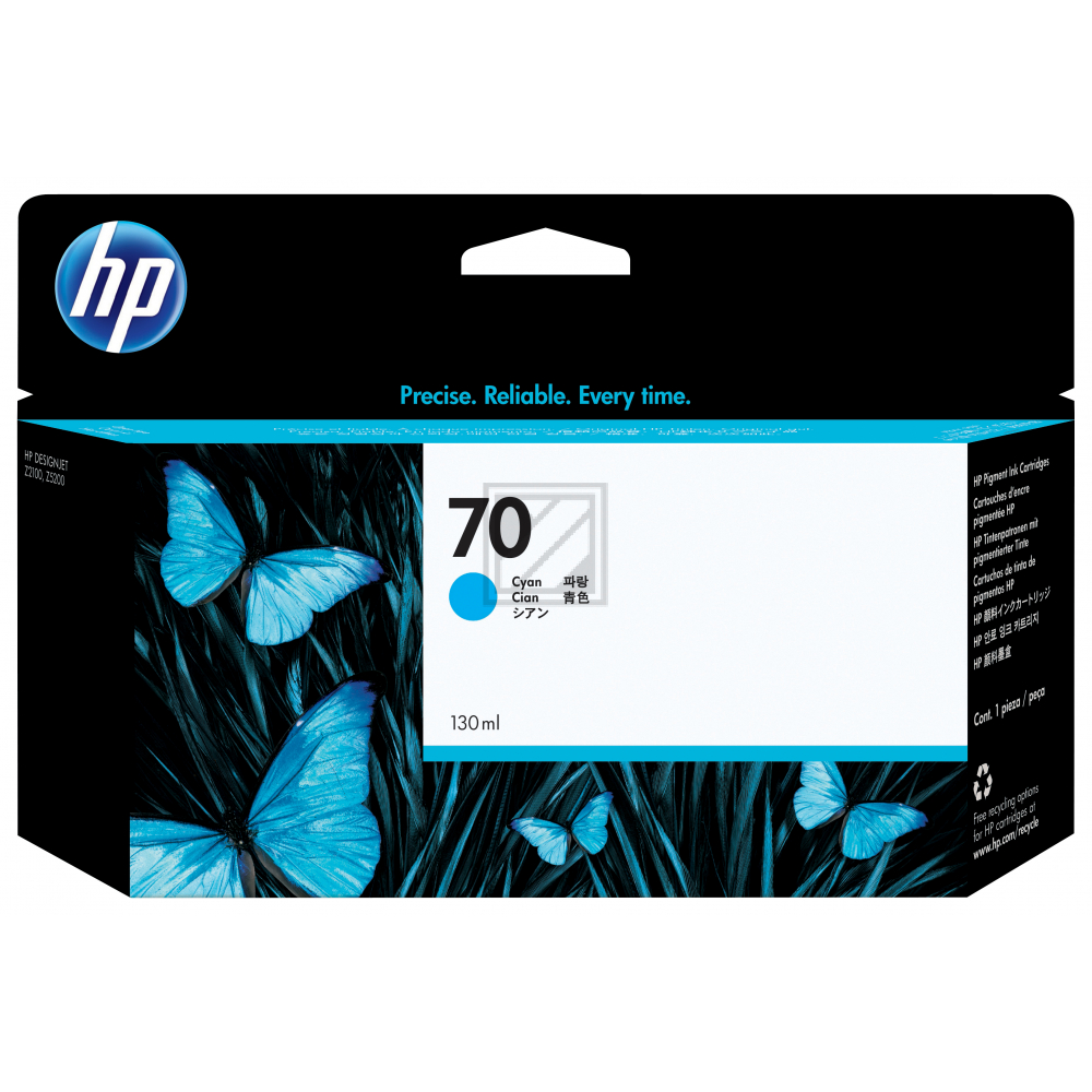C9452A // 70 / cyan / original HP Tintenpatrone cyan / C9452A / 130.00 ml
