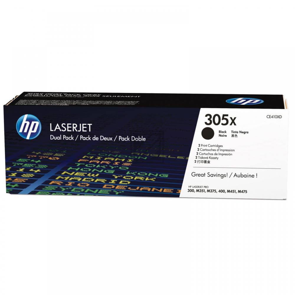 CE410XD // 305X / schwarz / original HP Toner schwarz / CE410XD / 4000 S.