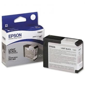 C13T580700 // T5807 / schwarz / original EPSON Tintenpatrone schwarz hell / C13T580700 / 80.00 ml