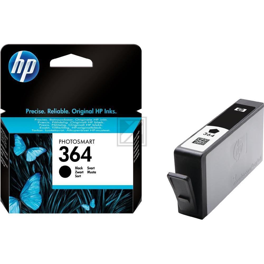 CB316EE // 364 / schwarz / original HP Tintenpatrone schwarz / CB316EE / 250 S. / 6.00 ml