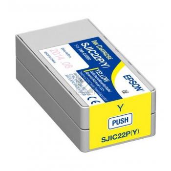 C33S020604 // SJIC22PY / original EPSON Tintenpatrone gelb / C33S020604 / 32.50 ml