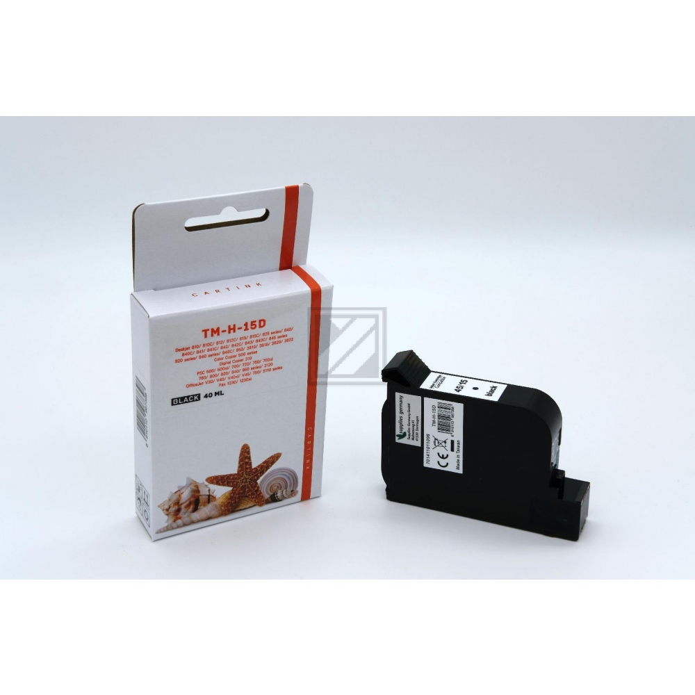 Alternativ Tinte Black für HP / 51645A / 40ml (Patentsicher)