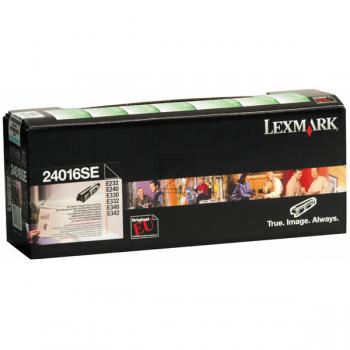 24016SE / schwarz / original LEXMARK Toner schwarz / 24016SE / 2500 S.