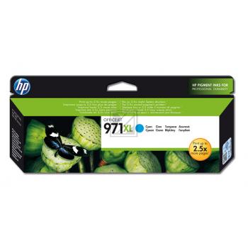 CN626AE // 971XL / cyan / original HP Tintenpatrone cyan / CN626AE / 6600 S. / 86.50 ml