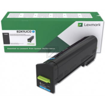82K0X20 / cyan / original LEXMARK Toner cyan / 82K0X20 / 22000 S.