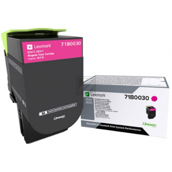 71B0030 / magenta / original LEXMARK Toner magenta / 71B0030 / 2300 S.