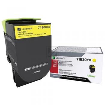 71B0040 LEXMARK CS317 TONER YELLOW / 71B0040