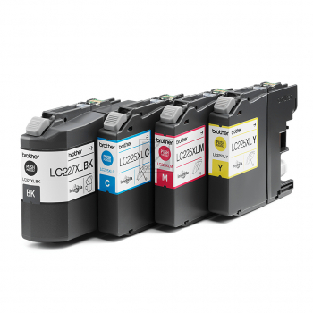 LC227XLVALBP / schwarz gelb cyan magenta / original BROTHER Tintenpatrone MultiPack / LC227XLVALBP / 1200 S.