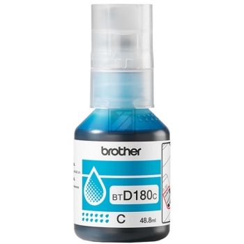 BTD180C / cyan / original Brother Tintenflasche cy / BTD180C / 5000 S. / 48.80 ml
