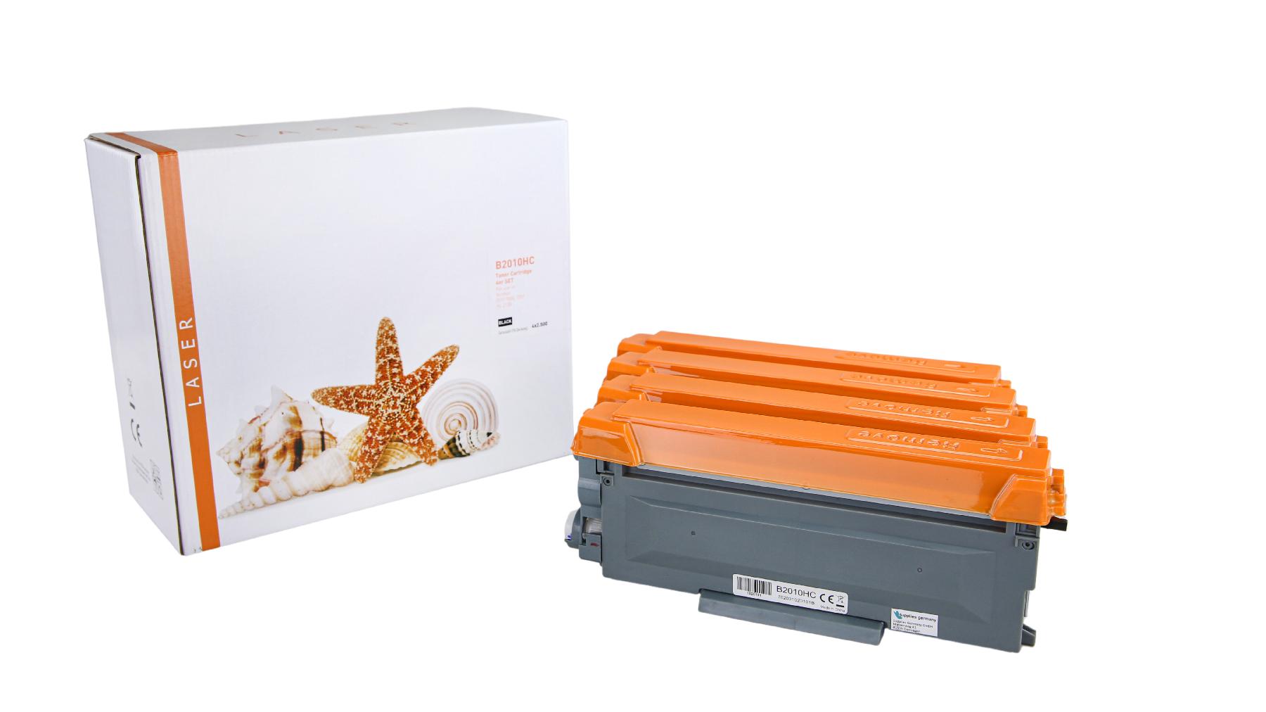 Alternativ Toner Black für Bro / TN2010 / 4x2.500 Seiten