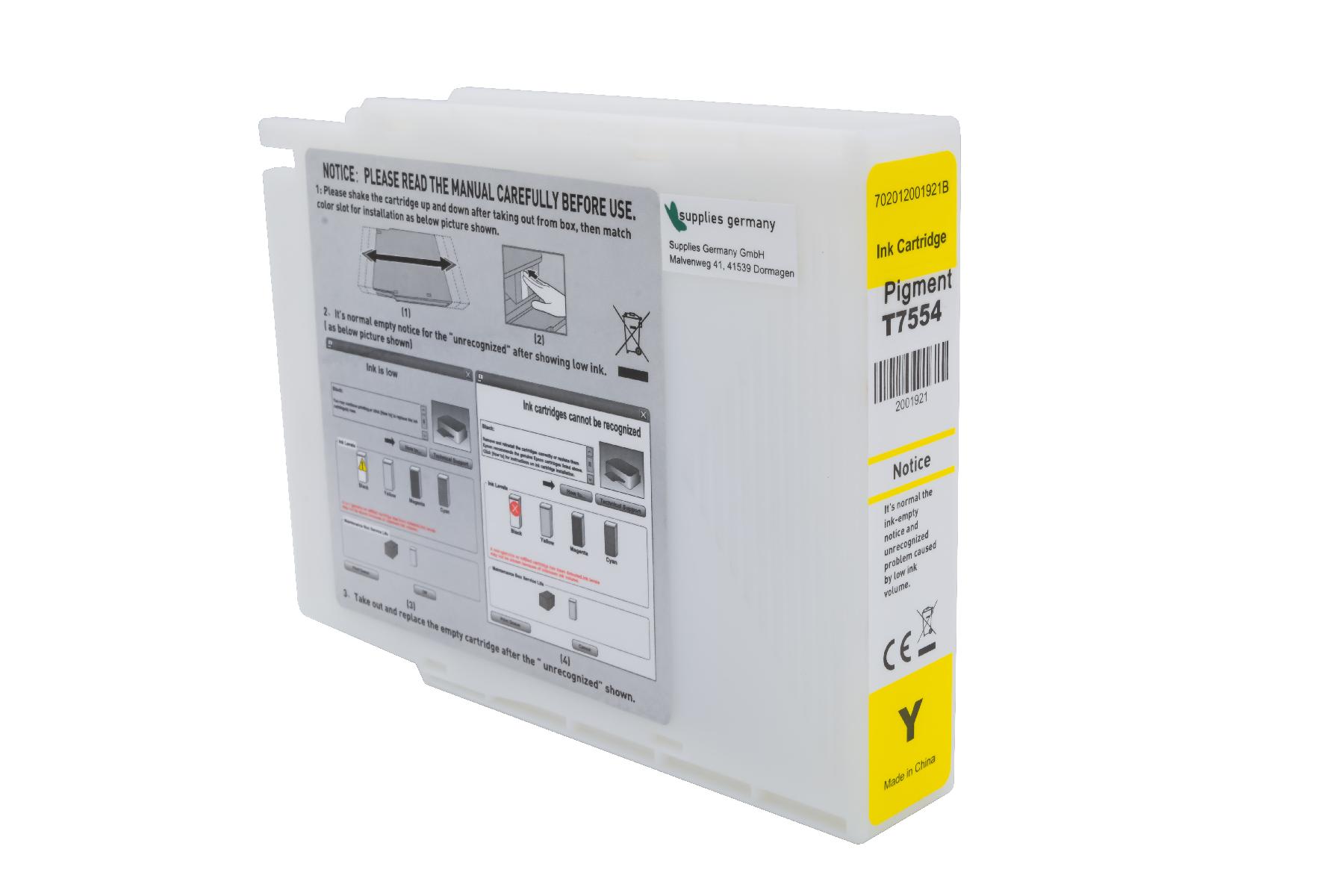 Alternativ Tinte Yellow für Epson / C13T755440 / 39ml