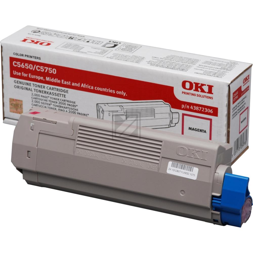 43872306 / magenta / original OKI Toner magenta / 43872306 / 2000 S.