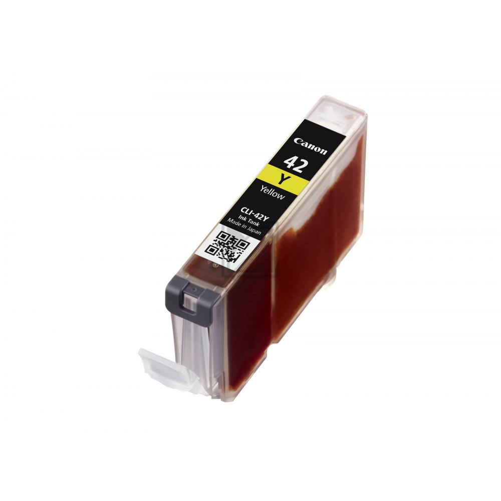 6387B001 // CLI42Y / original CANON Tintenpatrone gelb / 6387B001 / 13.00 ml