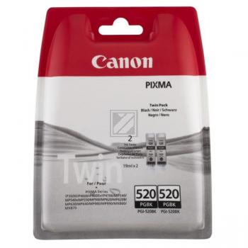 2932B012 // PGI520PGBK / schwarz / original CANON Doppelpack / 2932B012 / 324 S. / 19.00 ml