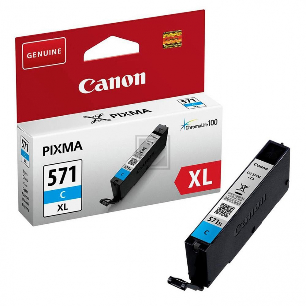 0332C001 // CLI571CXL / cyan / original CANON Tintenpatrone cyan / 0332C001 / 680 S. / 11.00 ml