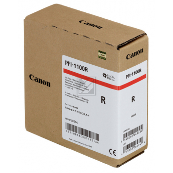 0858C001 // PFI1100R / original CANON Tintenpatrone rot / 0858C001 / 160.00 ml