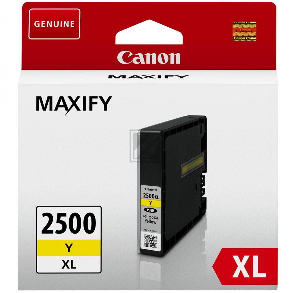 9267B001 // PGI2500XLY / gelb / original CANON Tintenpatrone gelb / 9267B001 / 1520 S. / 19.30 ml