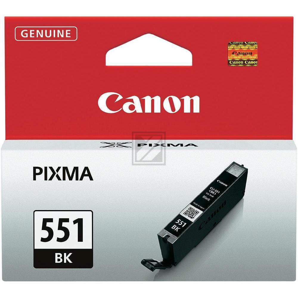 6508B001 // CLI551BK / schwarz / original CANON Tintenpatrone schwarz / 6508B001 / 1795 S. / 7.00 ml