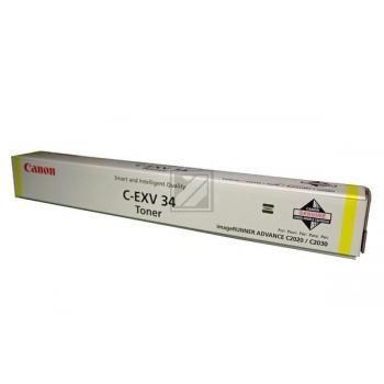 CEXV34Y /3785B002 Original Toner Yellow für Canon / 3785B002 / CEVX34Y/ 19.000 Seiten