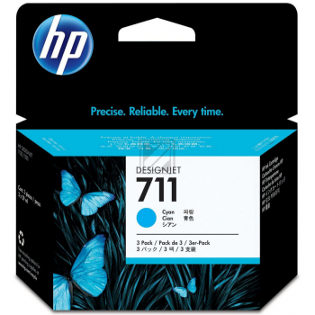 CZ130A // 711 / cyan / original HP Tintenpatrone cyan / CZ130A / 29.00 ml