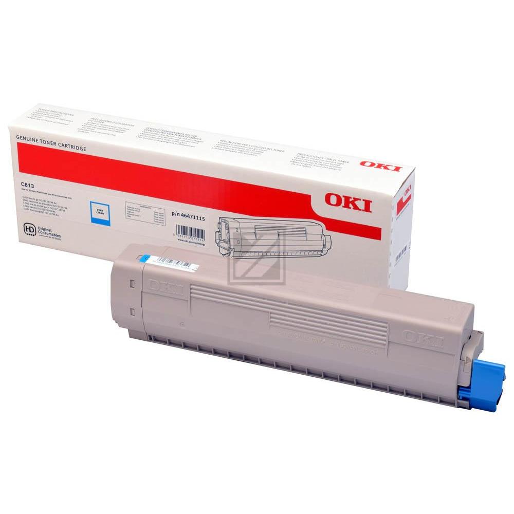 46471115 / cyan / original OKI Toner cyan / 46471115 / 5000 S.